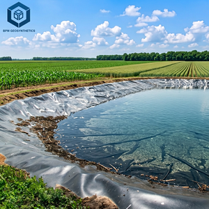 Feuilles de géomembrane HDPE anti-UV de 1,0 mm/1,5 mm – Revêtements durables et écologiques pour fermes piscicoles, fermes crevettières et bassins de fumigation en empilage - Product Image 1