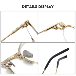 Kính mắt nam cổ điển cao cấp Oscare S-185T, gọng kính titan viền trang trí họa tiết in, thương hiệu Vasos Optics - Product Image 4