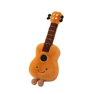 Pipa <span class=keywords><strong>guitare</strong></span> poupée en peluche violon Instrument de musique enfants dormir avec cadeau apaisant femme - Product Image 1