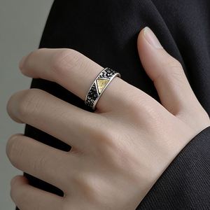 Vintage Egypt Pyramid All-Seeing Eye Illuminati <b>Ring</b> Punk Egyptian Triangle Opening <b>Adjustable</b> <b>Rings</b> Anillo Hombre Bijoux - Product Image 3