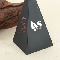 Hochwertige Maßgefertigte Pyramiden-Geschenkbox Luxuriöse Dreieckige Papierverpackung für Parfüm Schmuck Süßigkeiten Partygeschenke mit Logo