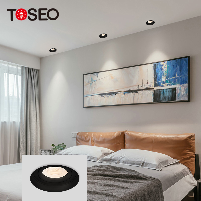 5 Watt Round Trimless LED Recessed Downlight GU5.3 For Supermarket