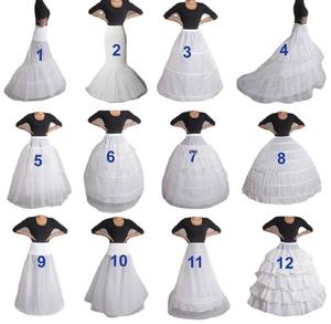 Femme Filles Robe de mariée Crinoline Large Fishtail Petticoat for Wedding Dress Single Steel 3 Ring 6 Steel Ruffled Wedding Acces - Product Image 2