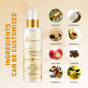 Traitement anti-frisottis sans rinçage Traitement démêlant Thérapie lissante Spray de conditionnement pour pointes fourchues et cassures Cheveux bouclés secs et abîmés - Product Image 3