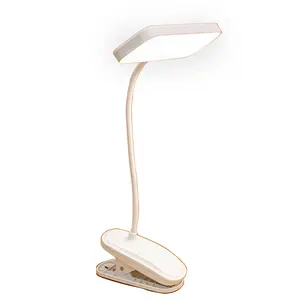 Led Eye Protection Desk Lamp with Clip Usb Rechargeable Table Lamp 360 Flexible Study Lamp Bedroom Reading Book Night Light