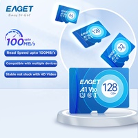 EAGET tarjeta Mini SD 32GB 64GB 128GB 126GB Clase 10 TF tarjeta para Samsung Android Teléfono Móvil Cámara SD funda tableta tarjeta de memoria