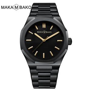 Reloj de hombre Hannah <span class=keywords><strong>Martin</strong></span> con correa de acero inoxidable poligonal con movimiento Meiyouda, reloj resistente al agua - Product Image 3