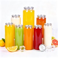 Bouteille de boisson en plastique PET transparent de qualité alimentaire pour usine, 250 ml, 500 ml, avec couvercle facile à ouvrir pour thé au lait, jus, soda
