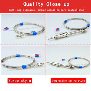 K/E Type Pressure Spring <strong>Thermocouple</strong> WRNT-01/02 Electric <strong>Thermocouple</strong> Pt100 Pressure Spring <strong>Thermocouple</strong> Temperature Probe - Product Image 3