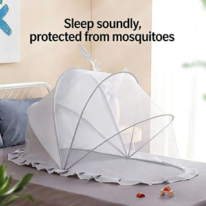 Moustiquaire <span class=keywords><strong>de</strong></span> <span class=keywords><strong>lit</strong></span> bébé pliable, portable, respirante, tissée 200TC, 100% polyester, toutes saisons, 0-12 mois - Product Image 5