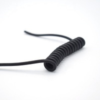 Cordon d'alimentation électrique à ressort hélicoïdal rétractable Flexible, câble de fil DC en spirale