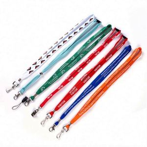 Wholesale Sublimation <b>Polyester</b> Nylon Flat Cheap Personalized Custom Logo Printing <b>Lanyard</b> - Product Image 5