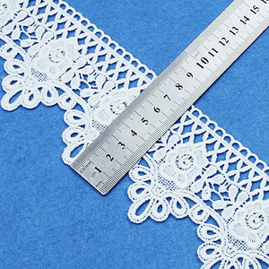 Fabrika ucuz toptan çevre dostu <span class=keywords><strong>5</strong></span> Yards gipür nakış Polyester fransız dantel Trim konfeksiyon aksesuarları için - Product Image 5