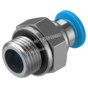 Conector Roscado Autosellante Original FESTO QSMK-G1/8-6 186295, Conexión Neumática de Alta Durabilidad - Product Image 1