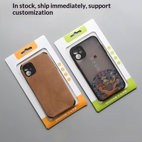 Vente en gros – Étui de téléphone portable transparent en plastique, emballage blister prêt à la vente de la marque Shaher, type coque à clapet avec fente Euro de 2 mm pour le marché consommateur