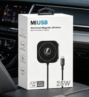 Chargeur sans fil magnétique Qi2 25 W, chargeur rapide avec aimants puissants N52, chargeur sans fil USB-C pour smartphones