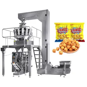 Machine d'emballage automatique de croustilles de pomme de terre à l'azote Machine d'emballage verticale de pondération de snack soufflé