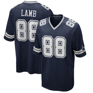 Maillot de football américain rétro des Dallas Cowboys pour <span class=keywords><strong>homme</strong></span>, numéro 3 George Pickens, 2026 # 88 Brodés - Product Image 1