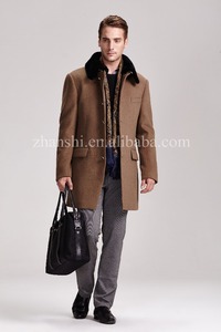 Abrigo de Cachemira de lana <span class=keywords><strong>Camel</strong></span> de alta calidad para hombre - Product Image 5