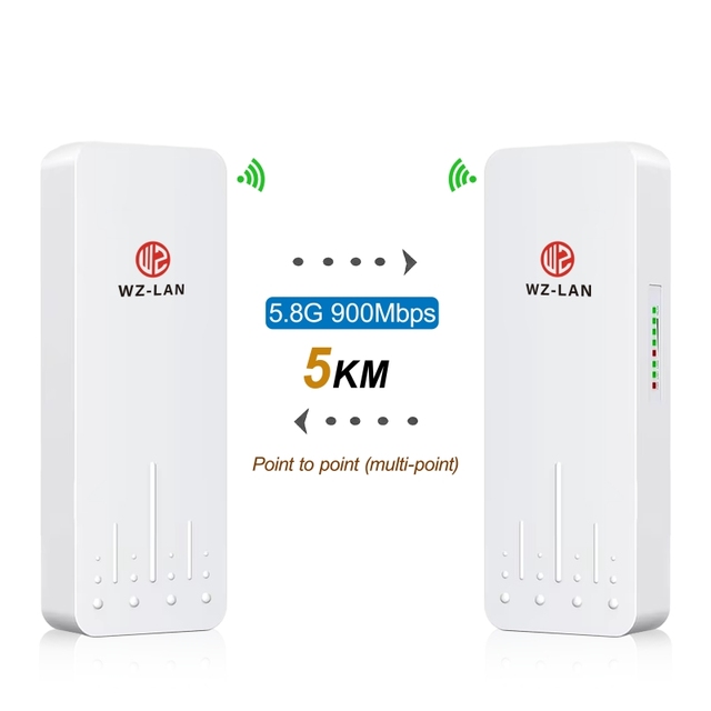 5KM Outdoor Wifi Bridge 5.8G Wireless CPE Wireless AP Point to Point Wireless Bridge