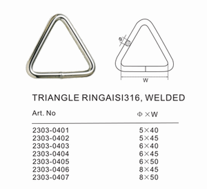 Factory Stainless Steel <strong>Triangle</strong> <strong>Rings</strong> Welded Seamless Metal Triangular <strong>Rings</strong> for Bad Accessores - Product Image 4