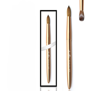 Large Size 16 Kolinsky Acrylic <b>Nail</b> Brush Crimped Handle Professional <b>Nail</b> <b>Extension</b> Brush OEM ODM - Product Image 6