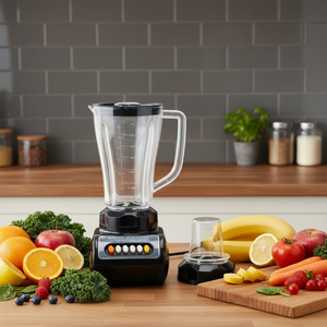 Mixeur Commercial <span class=keywords><strong>2</strong></span>-en-1 Robuste pour Jus et Aliments – Appareil Électroménager Industriel et Domestique avec Fonction Broyeur - Product Image 1