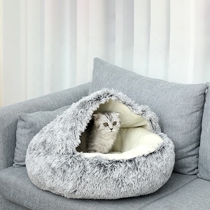 Neues Design Pet Play Tunnel Weiches Plüsch kissen Höhlen nest Kuschel matte Polster Katzen hunde bett - Product Image 1