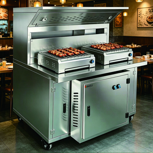 Vente directe usine – Chariot de purification d'air mobile en acier inoxydable 201 pour intérieur, idéal pour <span class=keywords><strong>les</strong></span> magasins de barbecue - Product Image 3