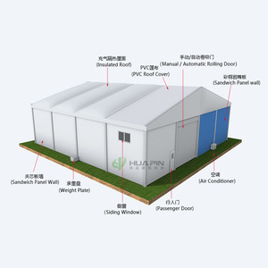 Tente rectangulaire en alliage d'aluminium Huapin Building Technology 50x65m, imperméable et isolante thermiquement, pour entrepôt et logistique - Product Image 1