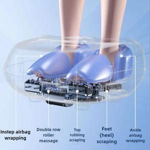 LEMESY chino función de calefacción eléctrica ancianos aire compresión amasado Shiatsu pie masajeador modelo máquina precio - Product Image 4