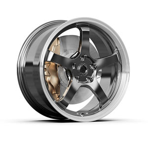 Rines de Auto Forjados de 2 Piezas de Primera Calidad, 5 Brazos, Pulidos, con Borde Profundo, Resistentes a la Corrosión, para Sedán, Carreras y Tuning - Product Image 2
