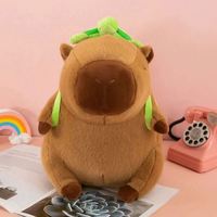 Boneka Kapibara Lucu Grosir 30/40/50cm Tanpa Merek, Kapibara Duduk Kreatif, Boneka Super Lembut Isi Kapas PP, Pereda Stres Anime