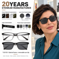 Montures de lunettes optiques en gros avec lunettes de soleil détachables et verres solaires polarisés – Ensemble de montures de lunettes