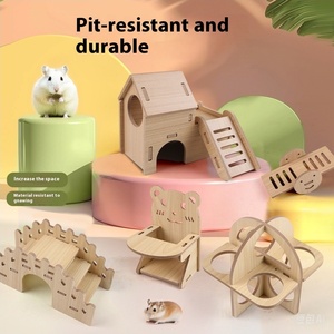 Wooden Hamster Multifunctional <strong>Pet</strong> Toy <strong>House</strong> Runpin Xx-0015 Large Space Hamster Hiding <strong>House</strong> Interactive Nibbling Hamster Toys - Product Image 4
