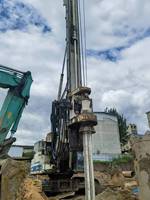Plataforma de Perforación Rotatoria Usada Soilmec SR80C, Motor de Gasolina de 330kW, Móvil, Profundidad Máxima de Perforación de 200m