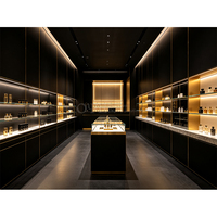 Vitrine de magasin de beauté et de cosmétiques haut de gamme, mobilier de vente au détail durable pour les boutiques de maquillage