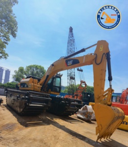 Oferta Especial: Excavadora Anfibia Usada Caterpillar 320c 320d de 20 Toneladas con Pontón Lateral en Buenas Condiciones a Bajo Precio - Product Image 3