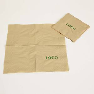 Custom logo <b>bamboo</b> pulp 2-ply napkins free samples provided - Product Image 4