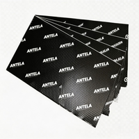 Tapis insonorisant ANTELA 2 mm en caoutchouc butyle hydrophile avec feuille d'aluminium, haute absorption des vibrations, réduction du bruit, isolation acoustique