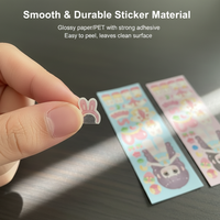 Impression d'autocollants en vinyle mignons : autocollants imperméables, brillants, découpés sur mesure ; autocollants pour enfants ; draps de lit ; boîtes cadeaux