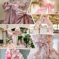 Décorations géantes en forme de nœud rose JINDA, forme classique, pour mariage, fête d'anniversaire, événements