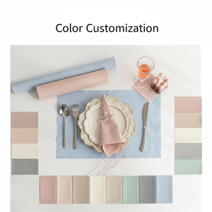 Napperons et serviettes en tissu de coton rose imprimés, modernes et jetables, pour la maison et l'avion - Product Image 2