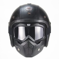 Casque de moto vintage tendance en ABS, homologué DOT, modulaire, rétro, ouvert, taille XL, pour les vendeurs FBA, livraison directe