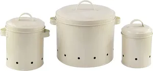 Kartoffel Zwiebel Knoblauch Vorrats behälter mit Deckel 3er Set Kartoffel Lagerung für Speisekammer Knoblauch Keeper für Theke