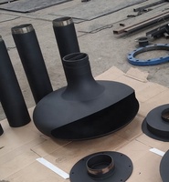 Cheminée intérieure à bois sur mesure de haute qualité en acier carbone noir mat avec rotation à 360 degrés pour la décoration de villa