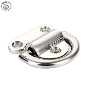 Taquet d'arrimage en acier inoxydable D anneau pont pliant oeil plaque arrimage pour Yacht pièces marines en verre polonais - Product Image 1