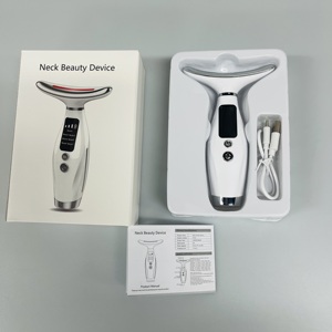 Home Spa 7 Colors LED Face Lift Device Facial Massager Skin Rejuvenation Wrinkle Removal Neck & Face Care - Product Image 2