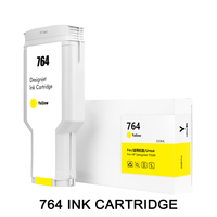 Cartouche compatible UltraColor 764 pour imprimante HP Designjet T3500, avec puce et encre pigmentée, 300 ml