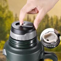 Botol Air Vakum Terisolasi Stainless Steel 304 Kapasitas Besar Warna Kustom Portabel Klasik untuk Perjalanan Luar Ruangan dan Berkemah
